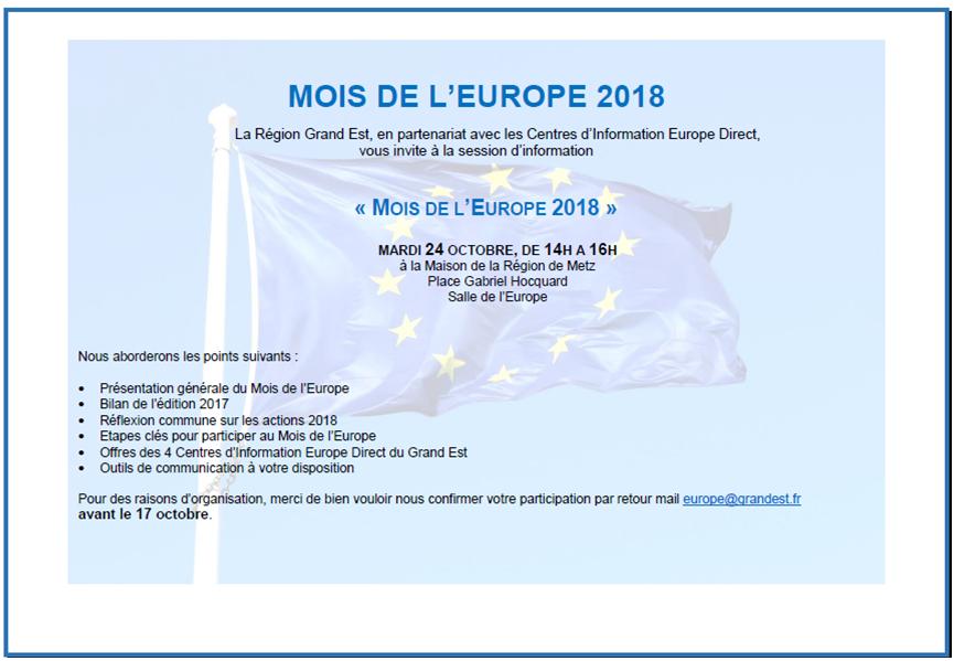 Réunion MDE 2018